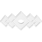 Ekena Millwork Zoe Architectural Grade PVC Ceiling Medallion, 22"W x 14 5/8"H x 3"ID x 6 3/4"C x 1"P, One-Piece CMP22X14ZE-03000 - alternate 2